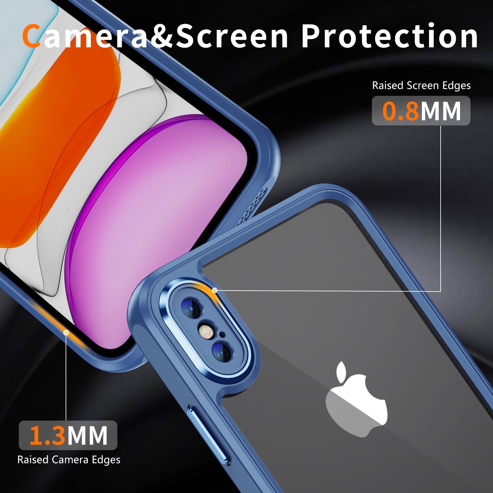 For iPhone X XS 5.8 inch Crystal Clear Phone Case Shock Absorption TPU+Acrylic Back Cover For iPhone X XS 5.8 inch Crystal Clear Phone Case Shock Absorption TPU+Acrylic Back Cover